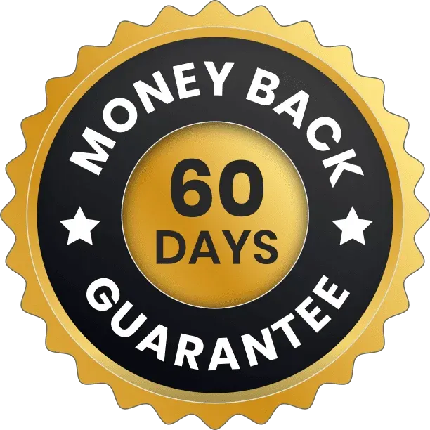 60 Day Money Back Guarantee Seal